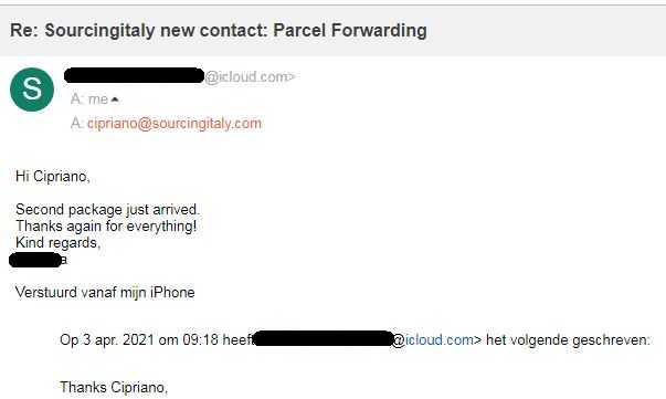 Parcel Reshipper Europe 322